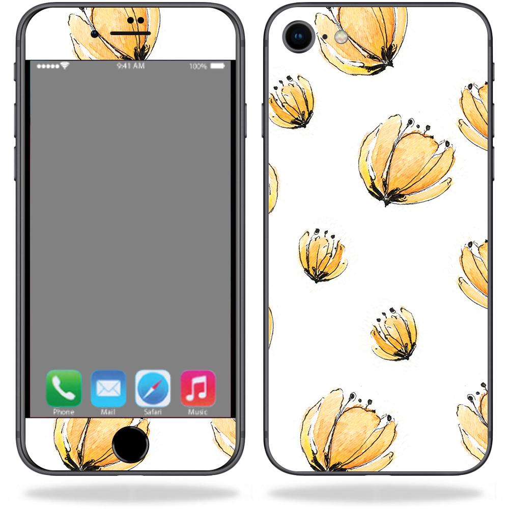 MightySkins APIPH8-Yellow Poppy Skin Decal Wrap for Apple iPhone SE 2020 7 & 8 - Yellow Poppy