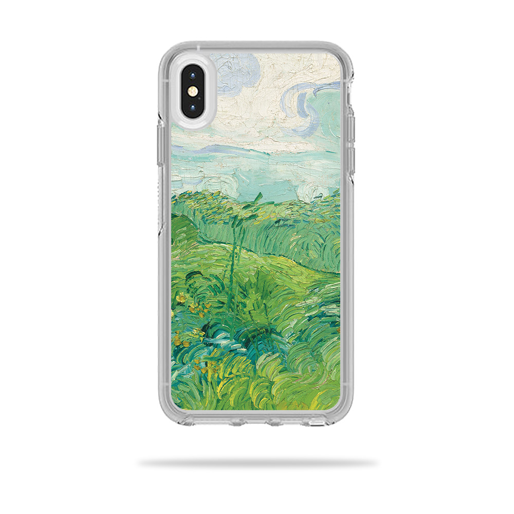 MightySkins OTSIPXSM-Green Wheat Fields Skin for Otterbox Symmetry iPhone XS Max Case - Green Wheat Fields