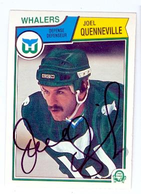 Autograph 123647 Hartford Whalers 1983 O Pee Chee No. 145 Joel Quenneville Autographed Hockey Card