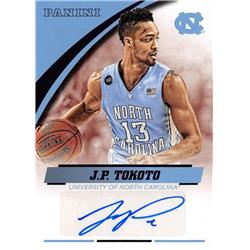 Autograph Warehouse 572569 North Carolina Tar Heels J.P. Tokoto Autographed Basketball Card - 2016 Panini Team Collection No.JPT-NC