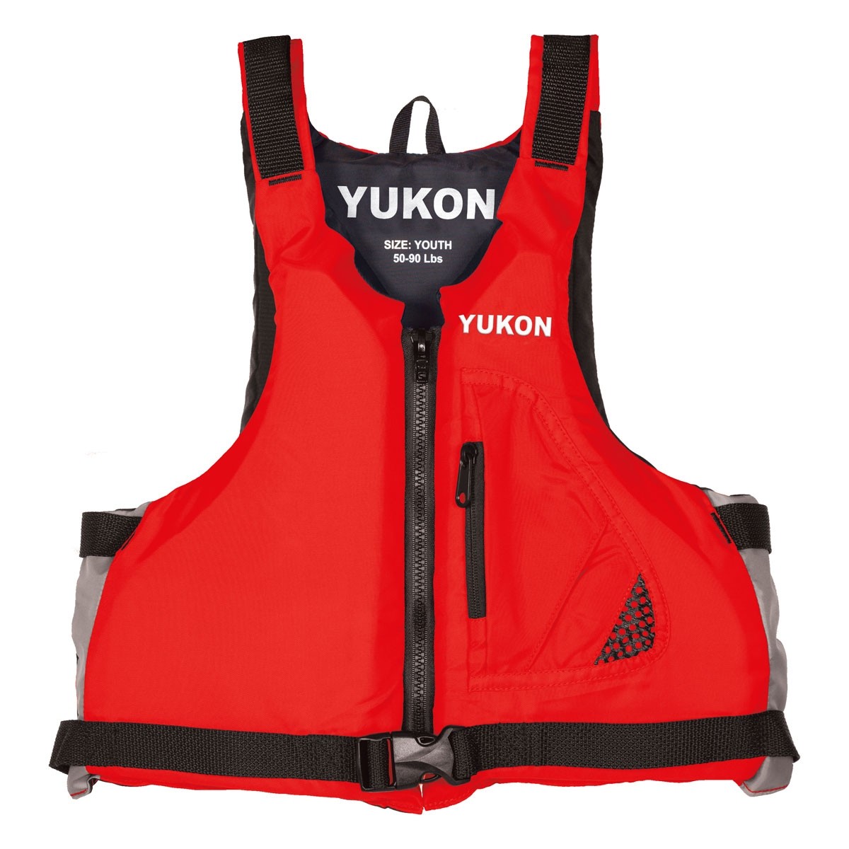 Yukon 13004-03-A-RD Base Paddle Vest, Red - Youth