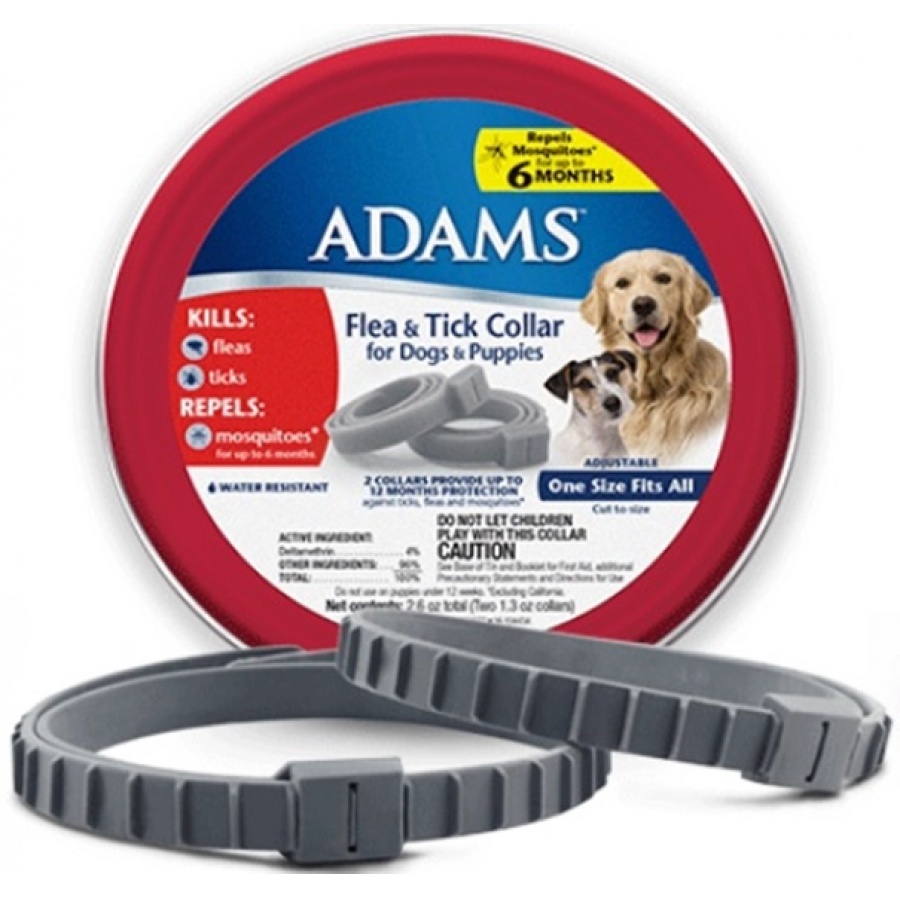 Adams 100526751 Flea Tick Collar for Dogs & Puppies&#44; 2 Count