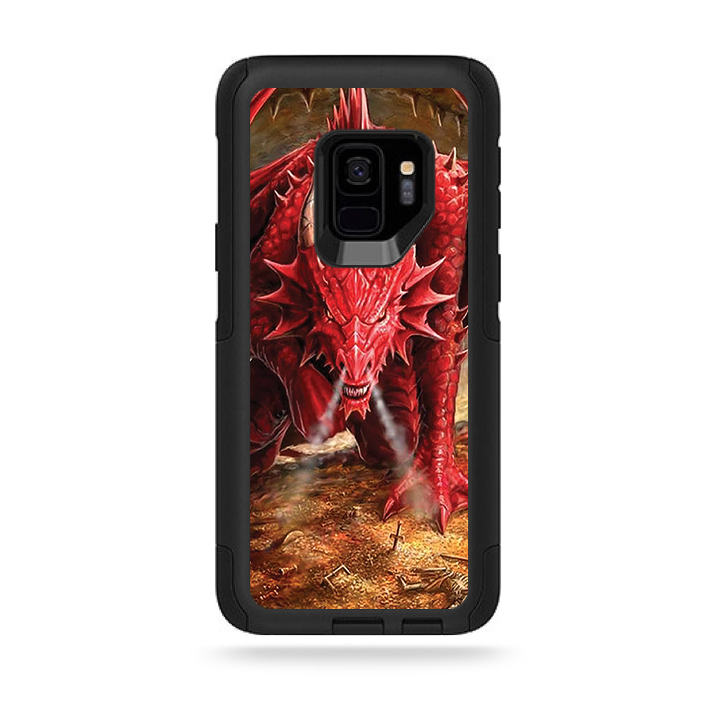 MightySkins OTCSGS9-Angry Dragon Skin for Otterbox Commuter Galaxy S9 - Angry Dragon