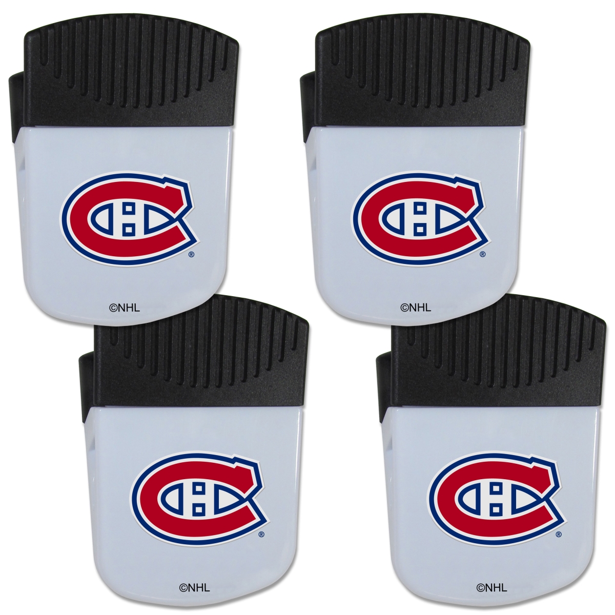 Siskiyou Sports Siskiyou 4HPMC30 Unisex NHL Montreal Canadiens Chip Clip Magnet with Bottle Opener - Pack of 4