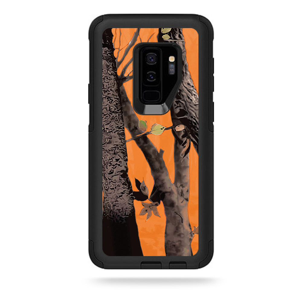 MightySkins OTCSGS9PL-Orange Camo Skin for Otterbox Commuter Galaxy S9 Plus - Orange Camo