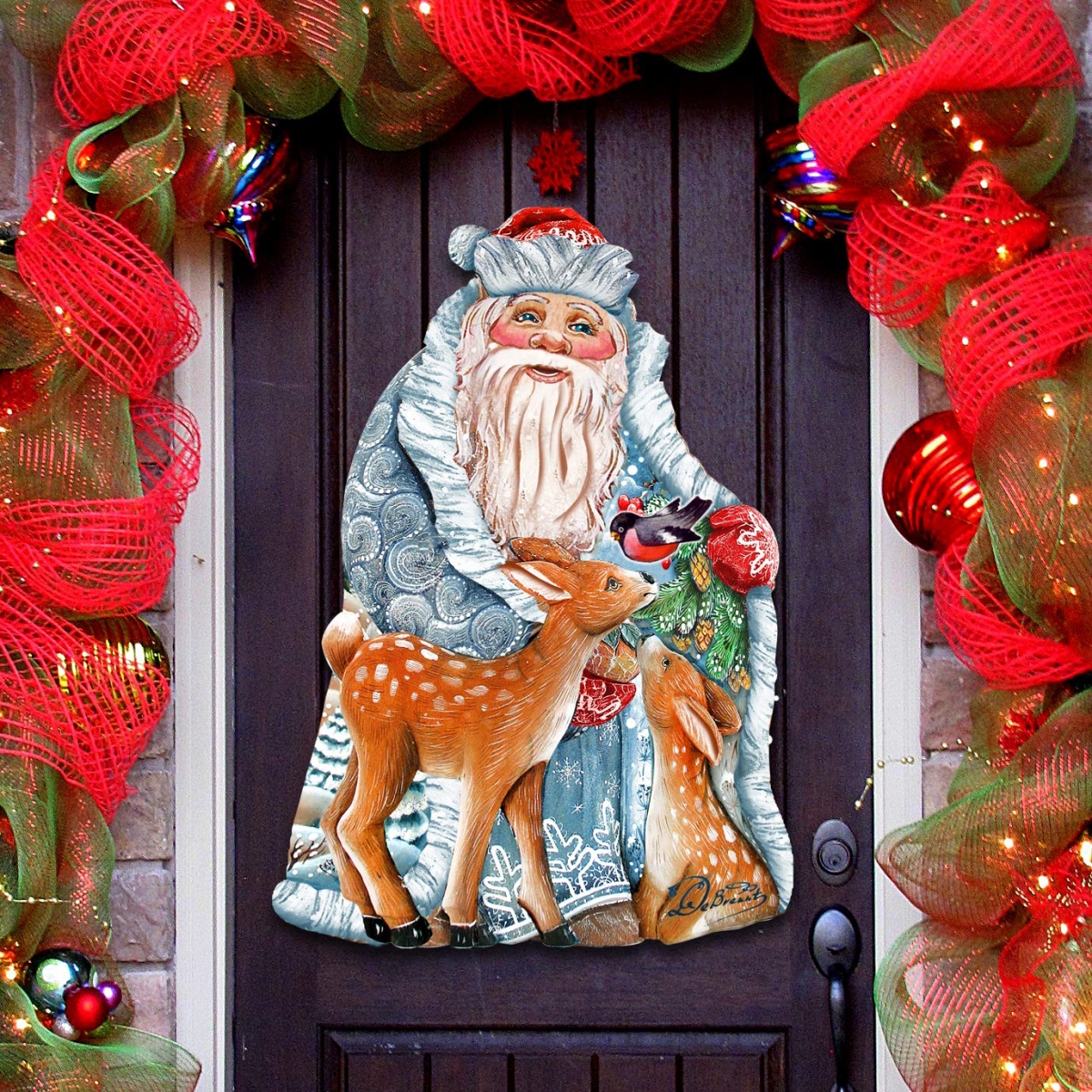 G.Debrekht 8114500 Winter Treasure Wooden Christmas Ornament