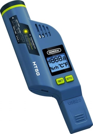 General Tools & Instruments HT50 Humidity-Temperature Data Logger With Lcd Display
