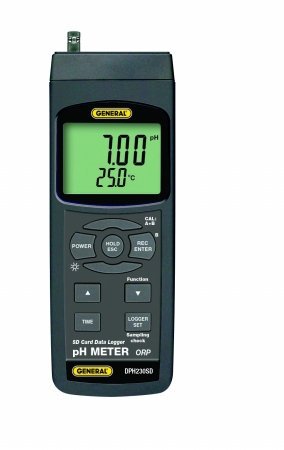General Tools & Instruments General Tools &amp; Instruments DPH230SD Ph  Orp Meter With Excel-Formatted Data Logging Sd Card