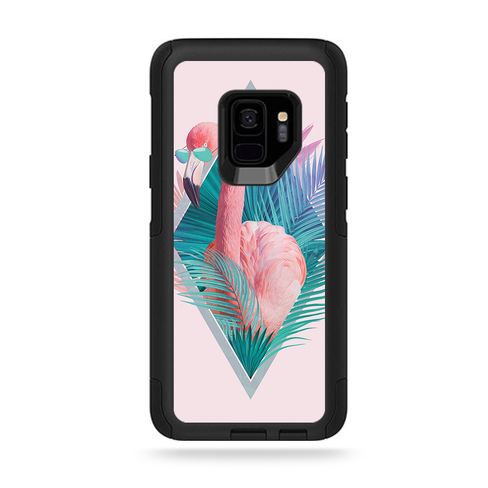 MightySkins OTCSGS9-flamingo vice Skin for Otterbox Commuter Samsung Galaxy S9 - Flamingo Vice