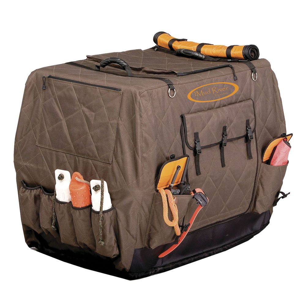 Mud River MUDMRM1556 Dixie Brown Insulated Kennel Cover - Large Extended