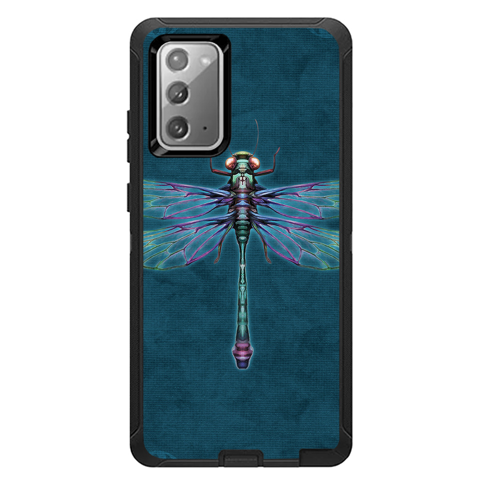 MightySkins OTDSAGNO20-Vibrant Dragonfly Skin for Otterbox Defender & Samsung Galaxy Note20 5G - Vibrant Dragonfly