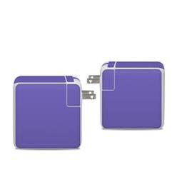 DecalGirl APA96-SS-PUR Apple 96W USB-C Power Adapter Skin - Solid State Purple