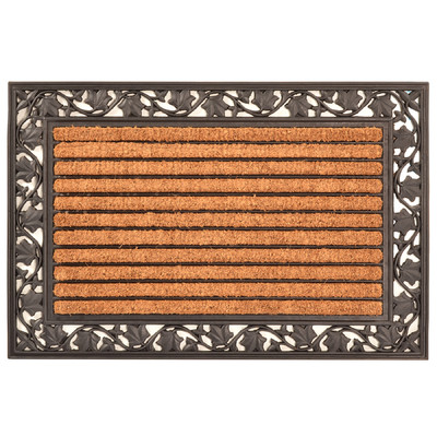 Geo Crafts G287 Ivy 48 30 x 48 in. Ivy Leaf Cocoa Doormat