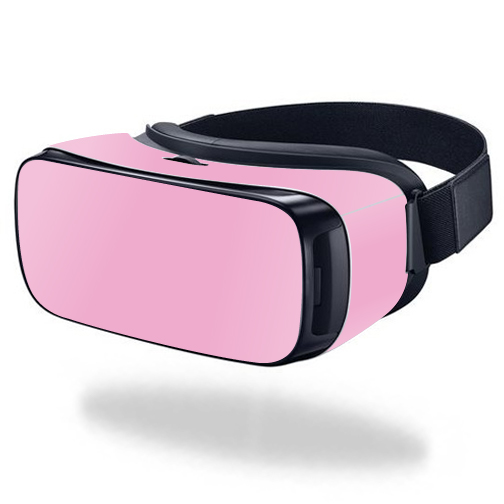 MightySkins SAGEVR-Glossy Pink Skin for Samsung Gear VR Original Cover Wrap Sticker - Solid Pink