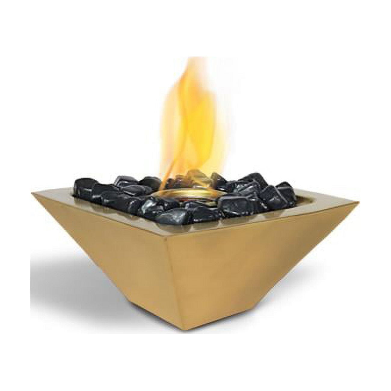 Anywhere Fireplace 90255 Empire Indoor & Outdoor Fireplace&#44; Satin Gold