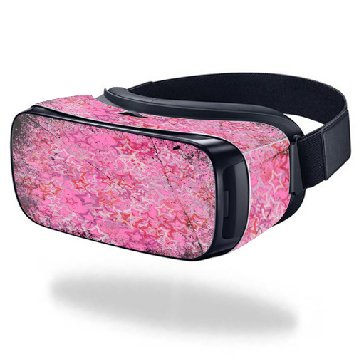 MightySkins SAGEVR-Pink Star Skin for Samsung Gear VR Original Cover Wrap Sticker - Pink Star