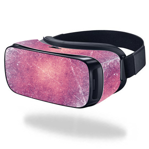MightySkins SAGEVR-Purple Swirls Skin for Samsung Gear VR Original Cover Wrap Sticker - Purple Swirls