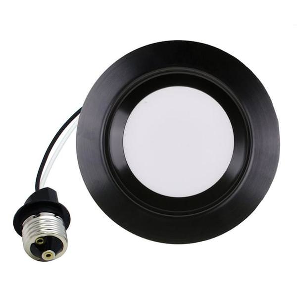 Nicor Lighting DCR41061202KBK 4 in. Indoor Recessed LED Light Fixture - Black