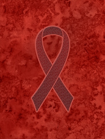 PatioPlus Burgundy Ribbon for Multiple Myeloma Cancer Awareness Garden Flag Size - 11 x 15 In.