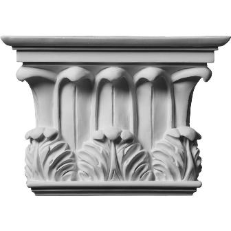 Ekena Millwork CAP11X08X03TW 10.75 in. W x 7.62 in. H x 2.75 in. P Architectural Accents - Temple of Winds Capital