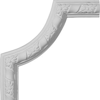 DwellingDesigns 9 In. W X 9 In. H Architectural Kendall Panel Moulding Corner Ii