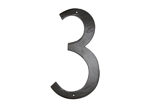 Montague Metal Products CSHN-3-4 4 In. Standard Modern Font Individual House Number 3