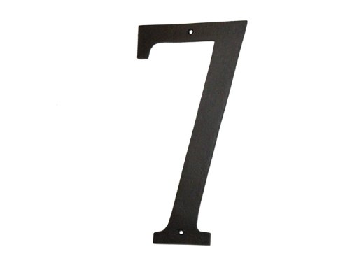 Montague Metal Products CSHN-7-12 12 In. Standard Modern Font Individual House Number 7