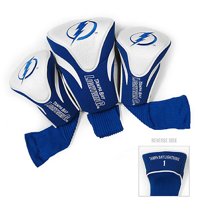 Team Golf 15594 Tampa Bay Lightning Contour Sock Headcovers - Pack of 3
