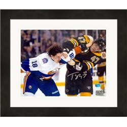 Autograph Warehouse 597969 Torey Krug Autographed 8 x 10 in. Photo - Boston Bruins&#44; Fighting - No.1 Matted & Framed