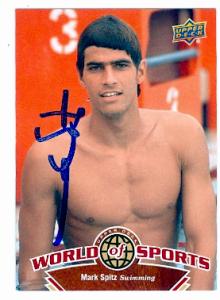 Autograph Warehouse 51471 Mark Spitz Autographed Card Usa Olympic Gold Medal Swimming 2010 Upper Deck World Of Sports No .203