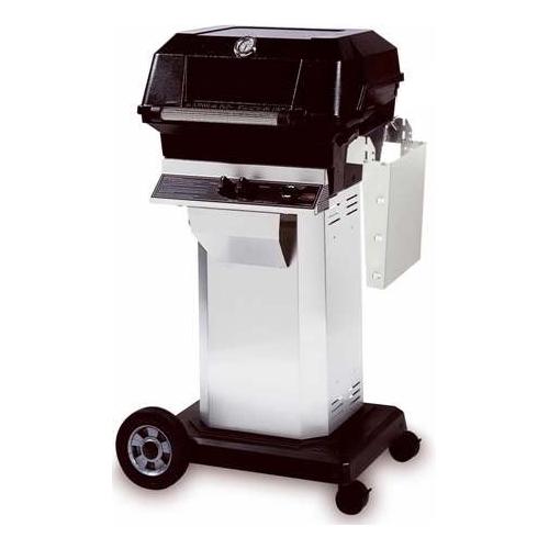 Modern Home Products JNR4DDP-OCOL-OMP MHP Propane Gas Grill on OCOL-OMP Stainless Console Cart with 8in. Wheels and Locking Casters.- Grill Accessory