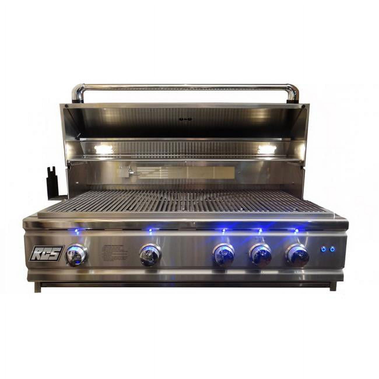 Hogan Supplies 38 in. Cutlass Pro Grill, Blue LED with Rear Burner-Propane