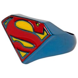 DC Comics 837930-size9 Superman Symbol Blue Power Ring - Size 9