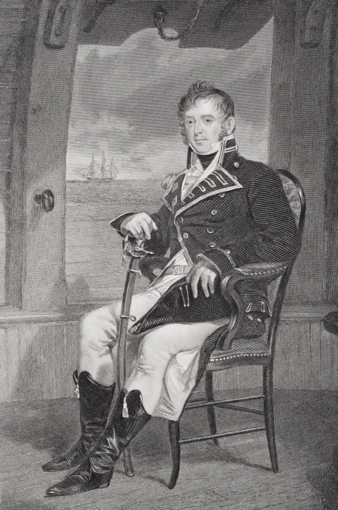 Posterazzi DPI1838870 James Lawrence 1781-1813 American Naval Officer in War of 1812 From Painting by Alonzo Chappel Poster Print, 11 x 17
