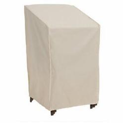 Mr. Bar-B-Q 100828 30 x 27 x 48 in. 0.08-75G PP Elastic Taupe Stacked Chair Cover