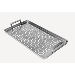 traeger grills bac610 modifire fish & veggie stainless steel grill tray, stainless