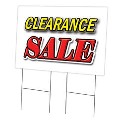 SignMission C-2436 Clearance Sale 24 x 36 in. Clearance Sale Yard Sign & Stake