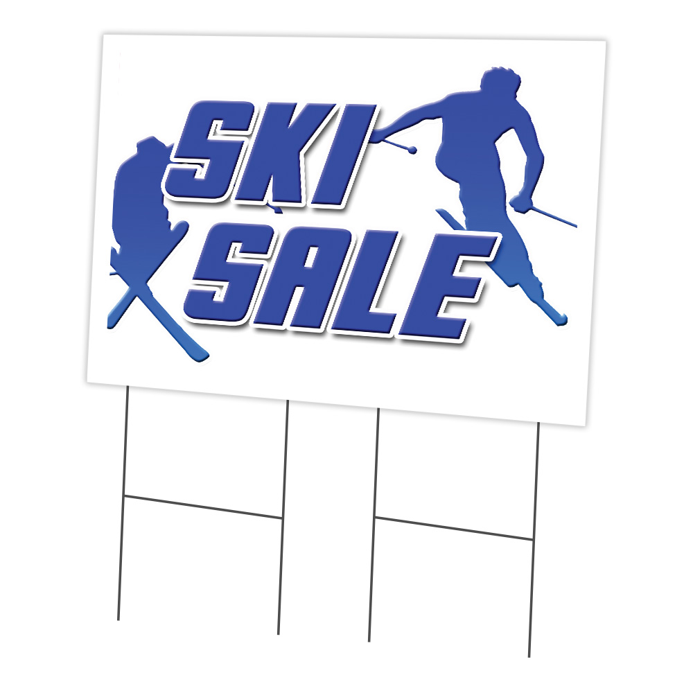 SignMission C-2436-DS-Ski Sale 24 x 36 in. Ski Sale Yard Sign & Stake