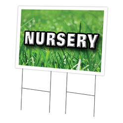 SignMission C-2436-DS-Nursery 24 x 36 in. Yard Sign & Stake - Nursery