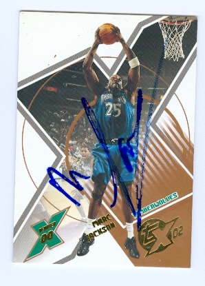 Autograph Warehouse 53876 Marc Jackson Autographed Basketball Card Minnesota Timberwolves 2002 Topps Tx No .48
