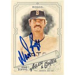 Autograph Warehouse 583063 Boston Red Sox Wade Boggs Autographed Baseball Card - 2018 Topps Allen Ginters No.289