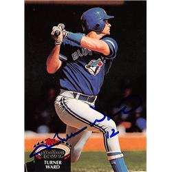 Autograph Warehouse 570655 Toronto Blue Jays&#44; SC Turner Ward Autographed Baseball Card - 1992 Topps Stadium Club No.621
