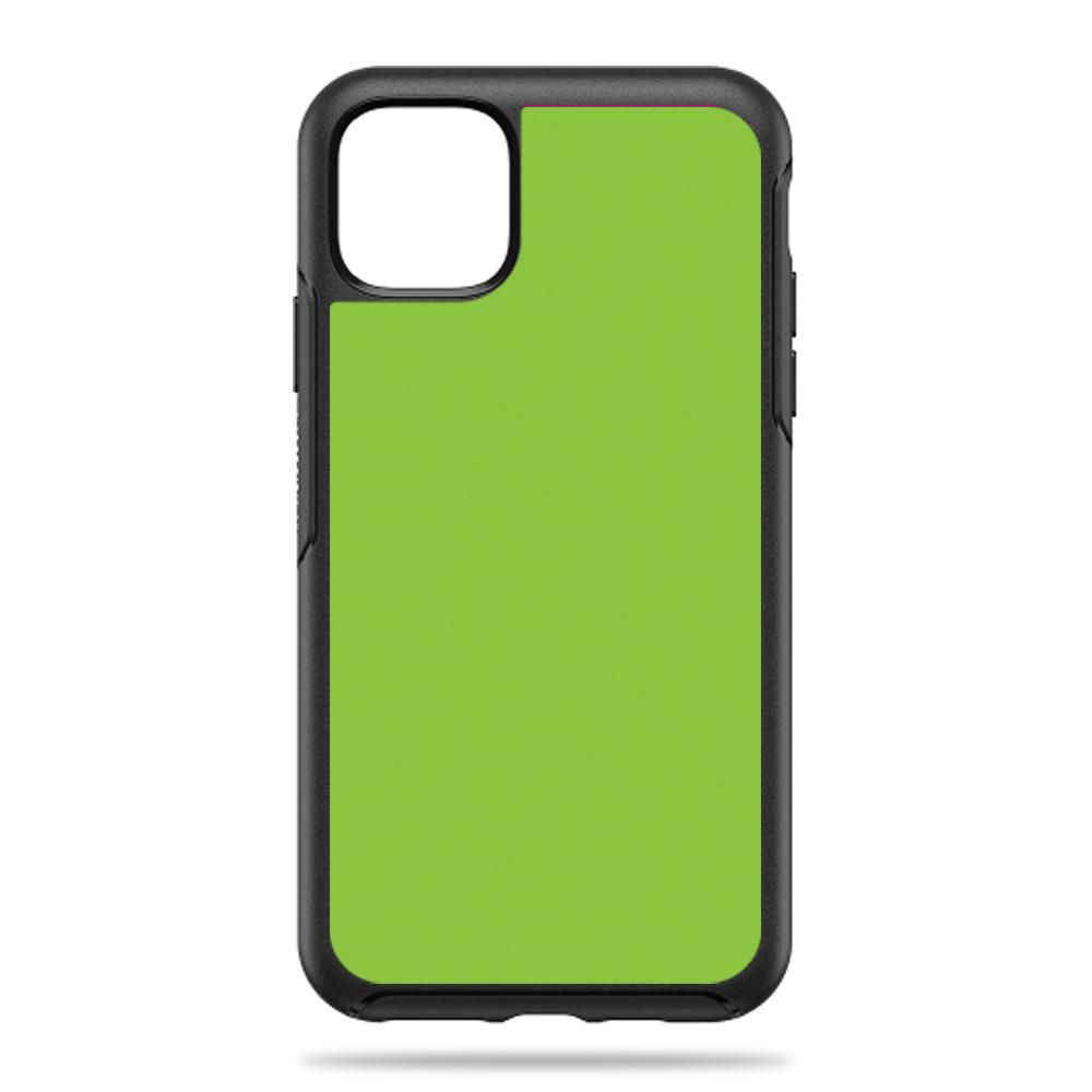 MightySkins OTSIP11PRM-Solid Lime Green Skin Decal Wrap for OtterBox Symmetry iPhone 11 Pro Max Sticker - Solid Lime Green