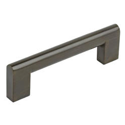 Topex Hardware Z01121280010 Flat Edge Pull- Brushed Oil Rubbed Bronze- 128 mm
