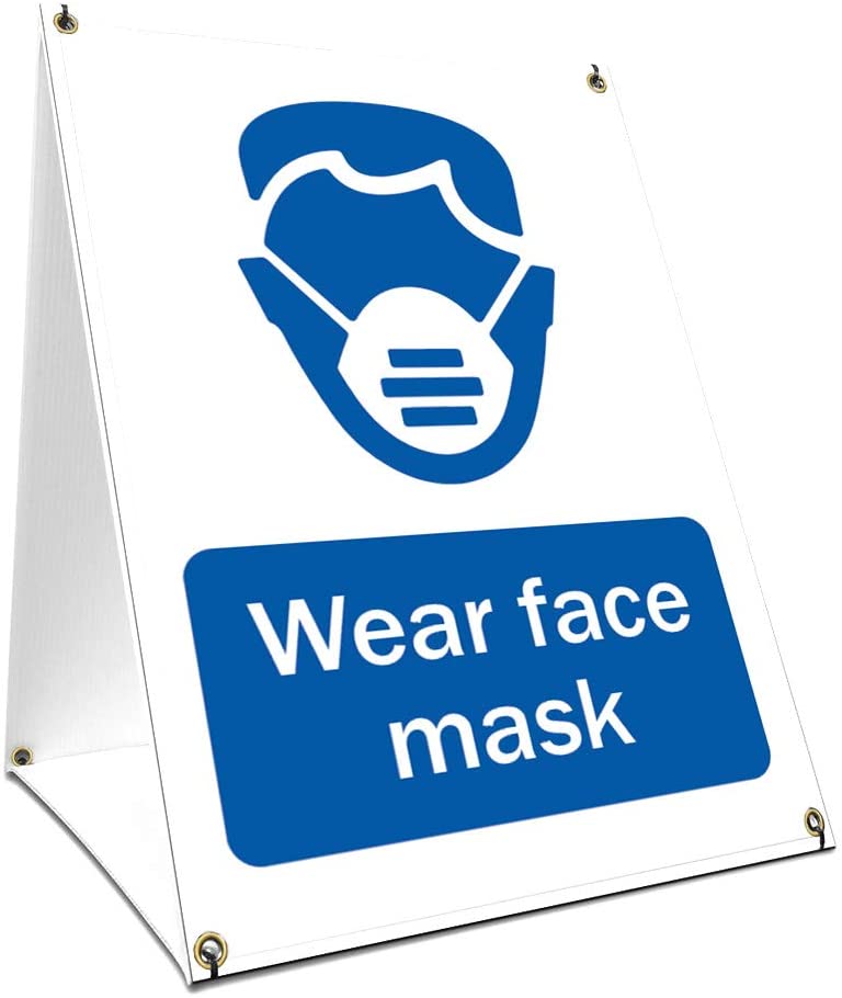 SignMission OS-NS-SBC-2436-25581 24 x 36 in. OSHA Notice Sign - Wear Face Mask