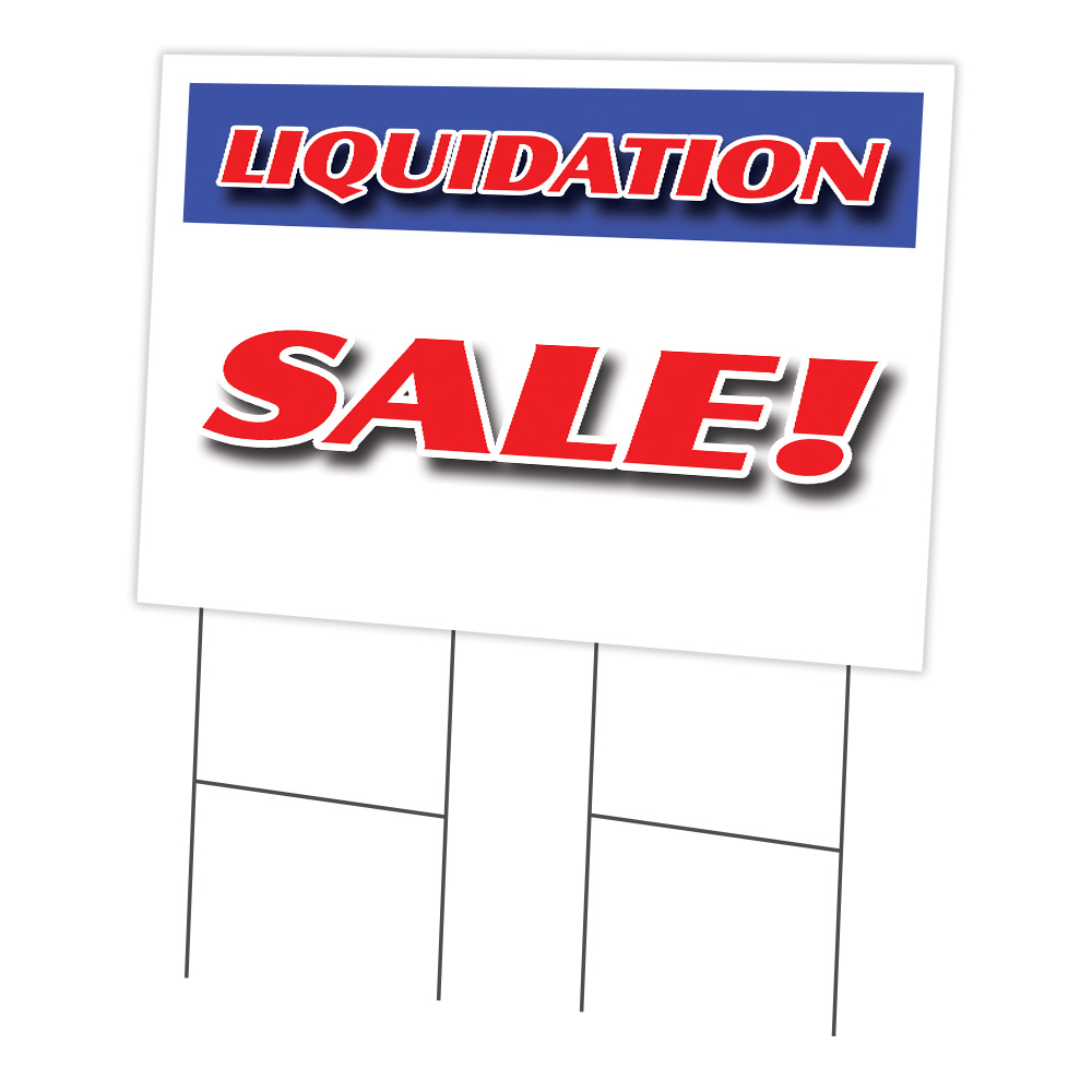 SignMission C-2436 Liquidation Sale 24 x 36 in. Liquidation Sale Yard Sign & Stake