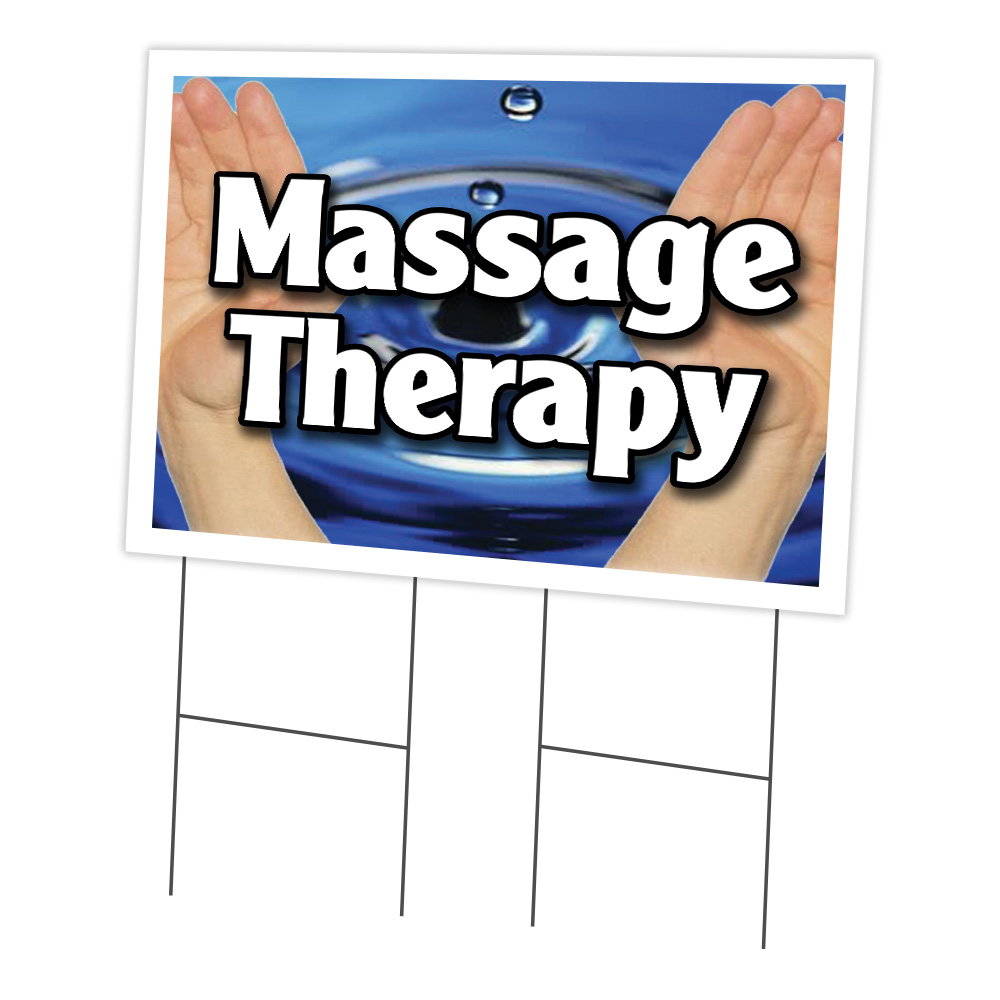 SignMission C-2436 Massage Therapy 24 x 36 in. Massage Therapy Yard Sign & Stake