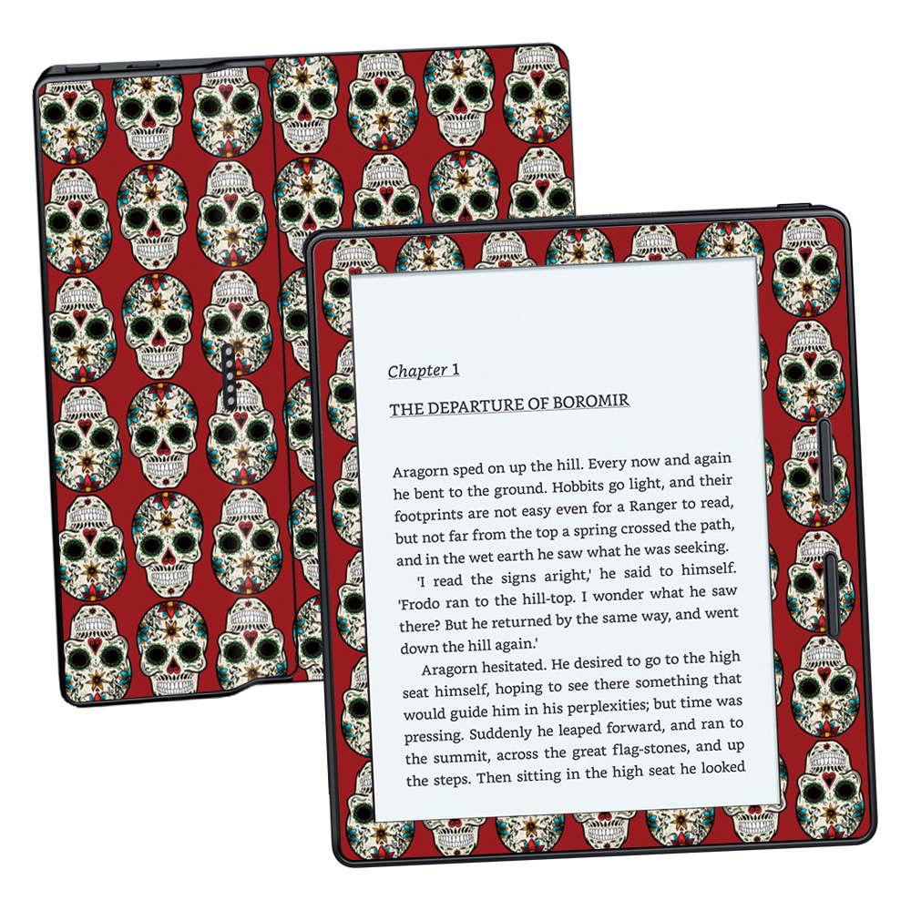 MightySkins AMKOA17-Sugar Skull Skin for Amazon Kindle Oasis 6 in. 8th Gen - Sugar Skull