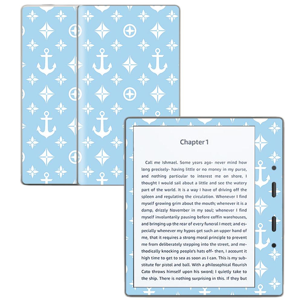 MightySkins AMKOA7-Baby Blue Designer Skin Decal Wrap for Amazon Kindle Oasis 7 in. 9th Gen - Baby Blue Designer