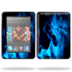 MightySkins KINDLEFIREHD7-Blue Flames Skin Compatible with Amazon Kindle Fire HD Fits Only 7 in. Previous Generation Tablet Wrap Sticker - B